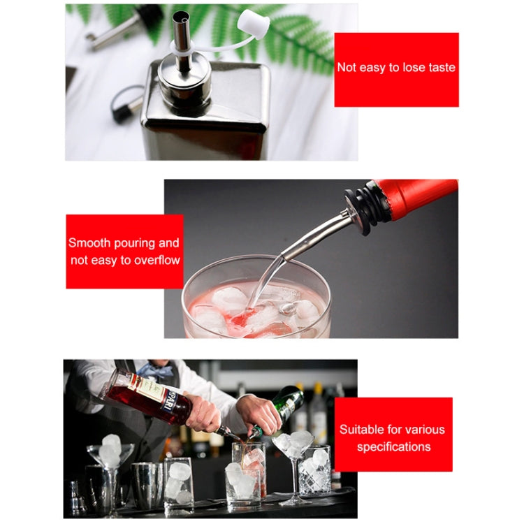 5 PCS Glass Bottle Stopper Stainless Steel Oil Stopper Silicone Stopper — view 6