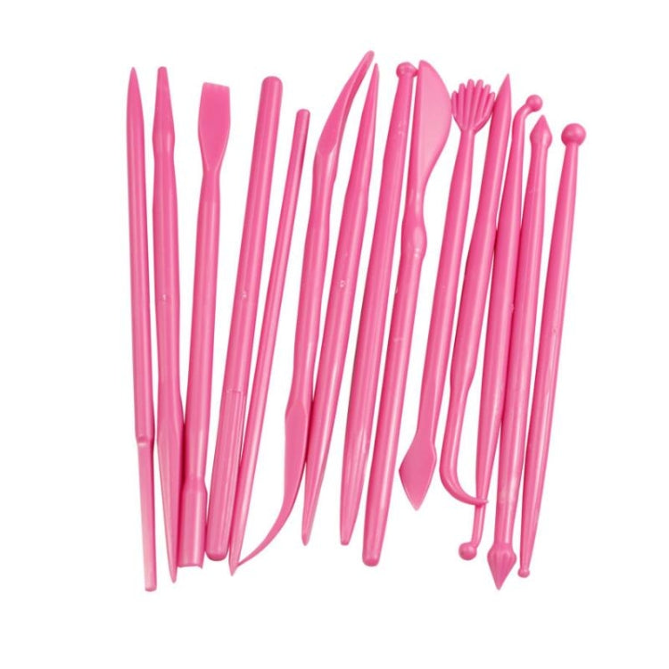 2 Sets Mini Fondant Styling Engraving Group Tools Cake Engraving Pen — Rose Red