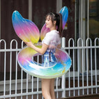 PVC Sequin Rainbow Swimming Ring