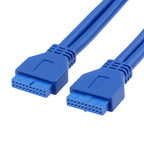 50cm USB3.0 cable motherboard 20pin cable mother-to-female extension conversion F-F
