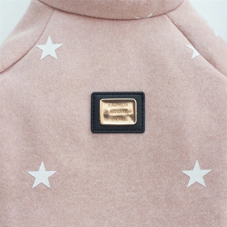 Pet Fall and Winter Five-pointed Star Pattern Sweater Pet Warm Clothes — XXL