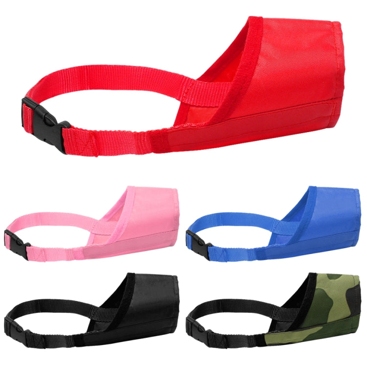 Pet Supplier Dog Muzzle Breathable Nylon Comfortable Soft Mesh Adjustable Pet Mouth Mask Prevent Bite — view 4