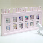 Creative DIY Home Room Decoration Baby Memorial Growing Photo Frame Display — Blue