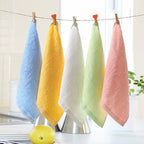 2 PCS Wood Fiber Small Square Dish Towel — Pink