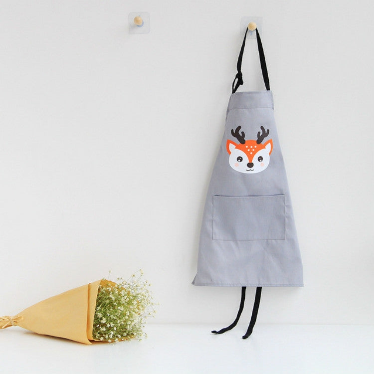 Cartoon Animal Cotton Sleeveless Smock Parent-child Apron — Children Apron S