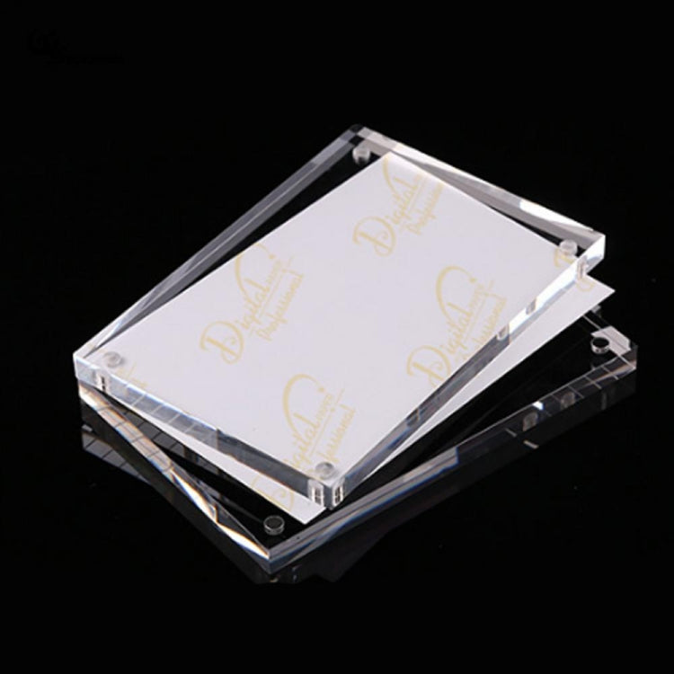 Magnetic Acrylic Transparent Rectangle Photo Frame Creative Birthday Photo Frame — 60x90mm