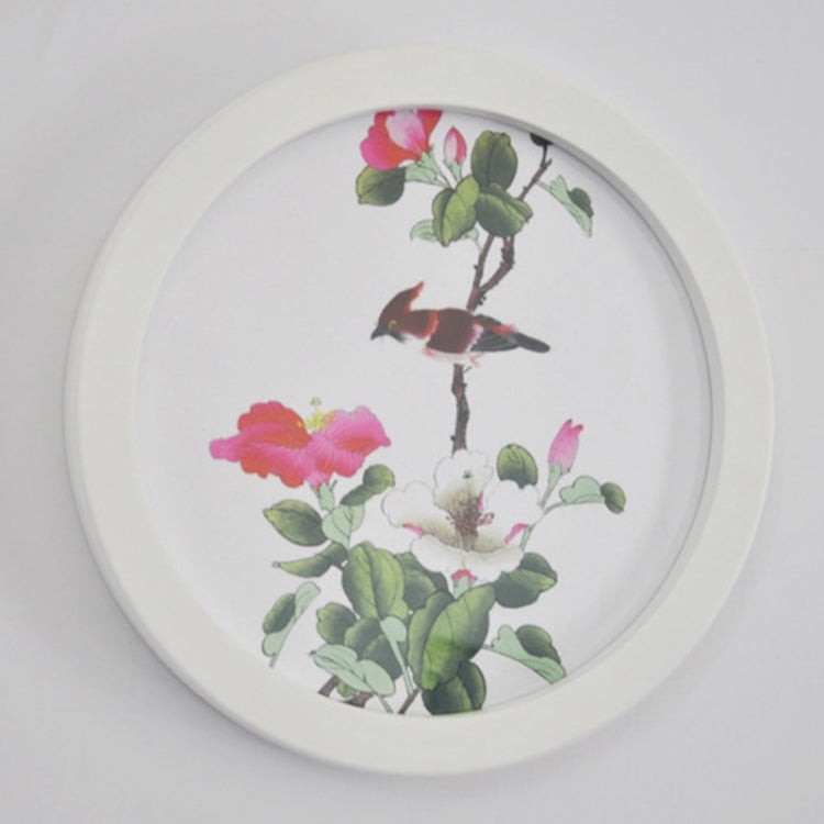 Hanging Wall Mounted Round Photo Frame Creative Gifts Home Decoration Wood-based Photo Frame Holder — view 5