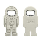 Creative Beer Bottle Opener Silicone Astronaut Shape Screwdriver — Gray