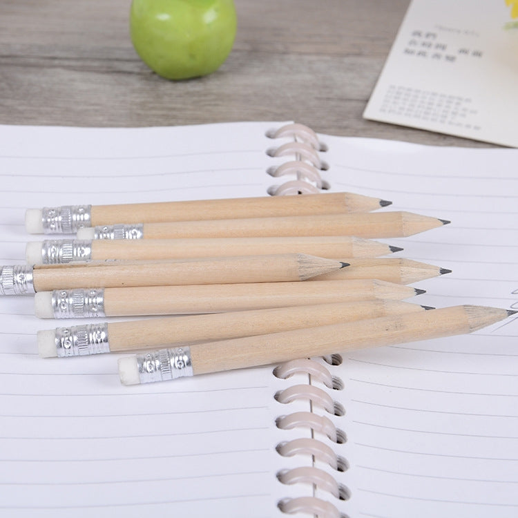 12 PCS Sharpened Pencil Round Writing Pen Wooden Student Stationery with Eraser