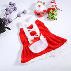 Christmas Dog Clothes for Small Dogs Santa Dog Costume Winter Pet Coats — L
