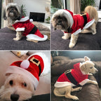 Christmas Dog Clothes for Small Dogs Santa Dog Costume Winter Pet Coats — XXS