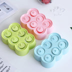 Mini DIY Creative Popsicle Mould Environmentally Friendly Silicone Ice Cube Ice Cream Mould — Green