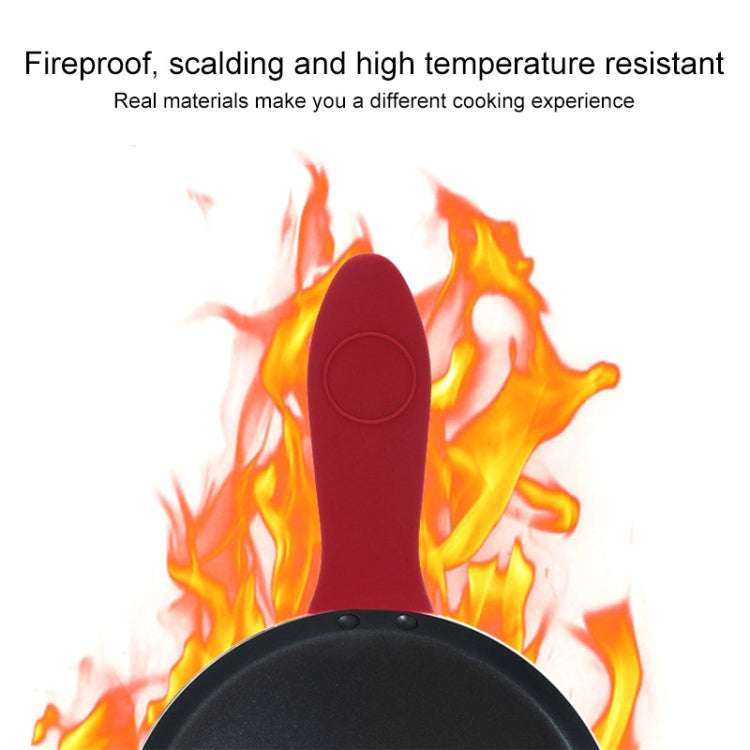 Silicone Pot Holder Handle Anti Slip Cover for Kitchen Thick Soft Pot Handle — view 6