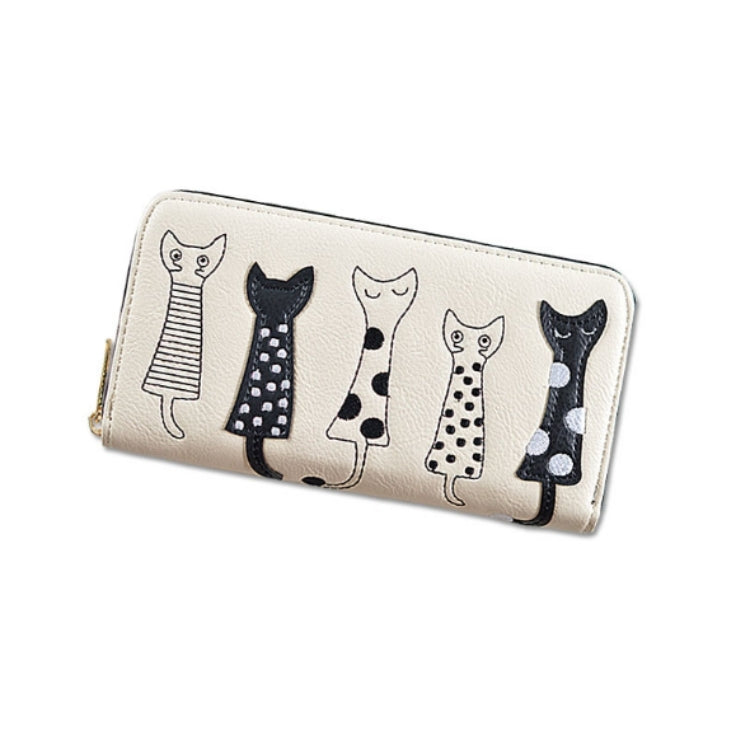 Cat Pattern Coin Purse Leisure Wallet Card Holders Handbag PU Leather Woman Wallet — view 5