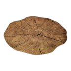 2 PCS Wood Placement Table Mats Tableware Pad Lotus Shape Tea Cup Bowl Decoration