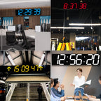 Creative LED Digital Wall Clock Multi-function WIFI Clock
