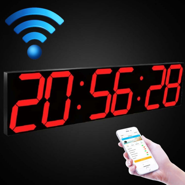 Creative LED Digital Wall Clock Multi-function WIFI Clock