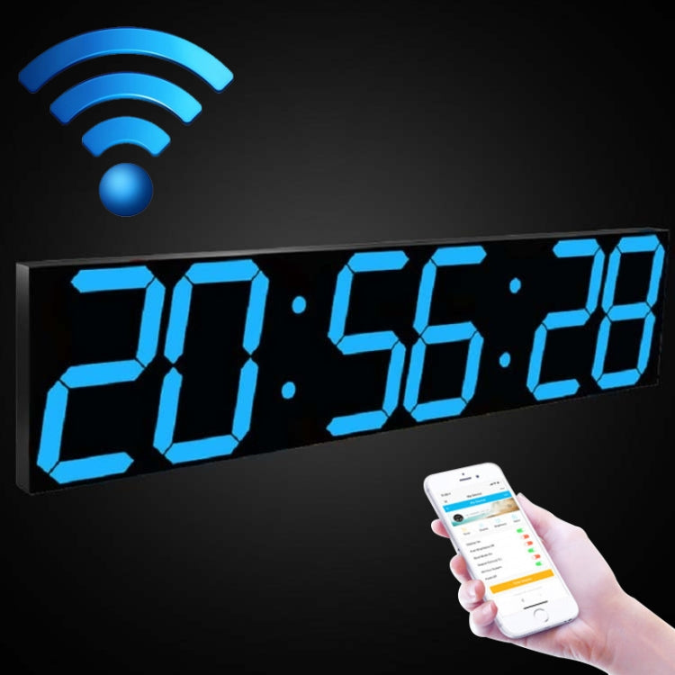 Creative LED Digital Wall Clock Multi-function WIFI Clock