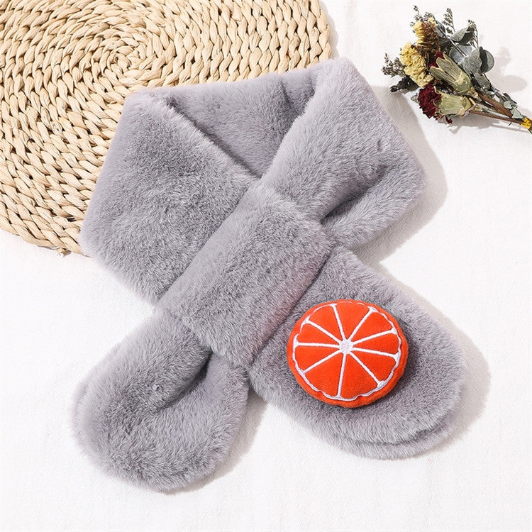 Children Winter Plush Warm Scarf