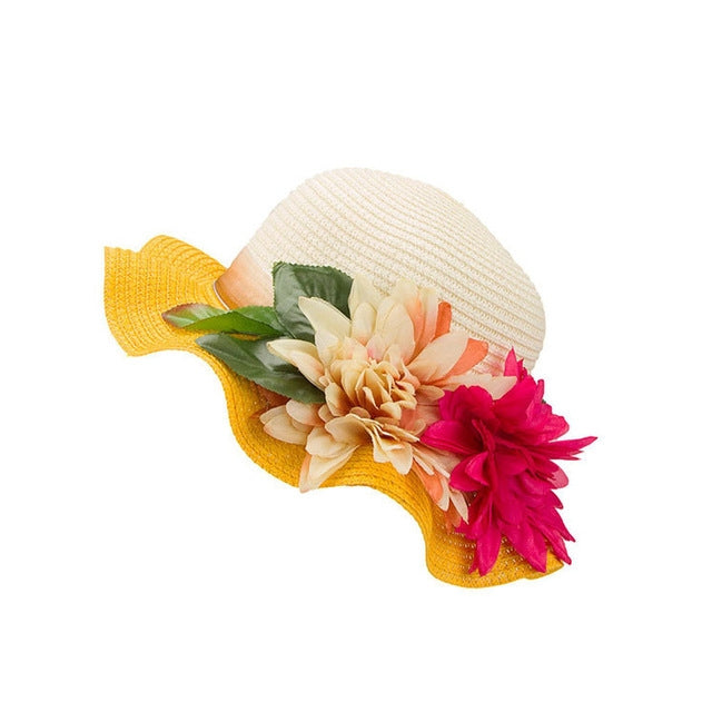 Sun Hats Summer Hats Flower Large Eaves Straw Beach Cap Straw Hat — view 10