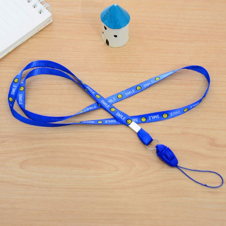 100 PCS Smiling Face Lanyards for ID Card Working Card Badge