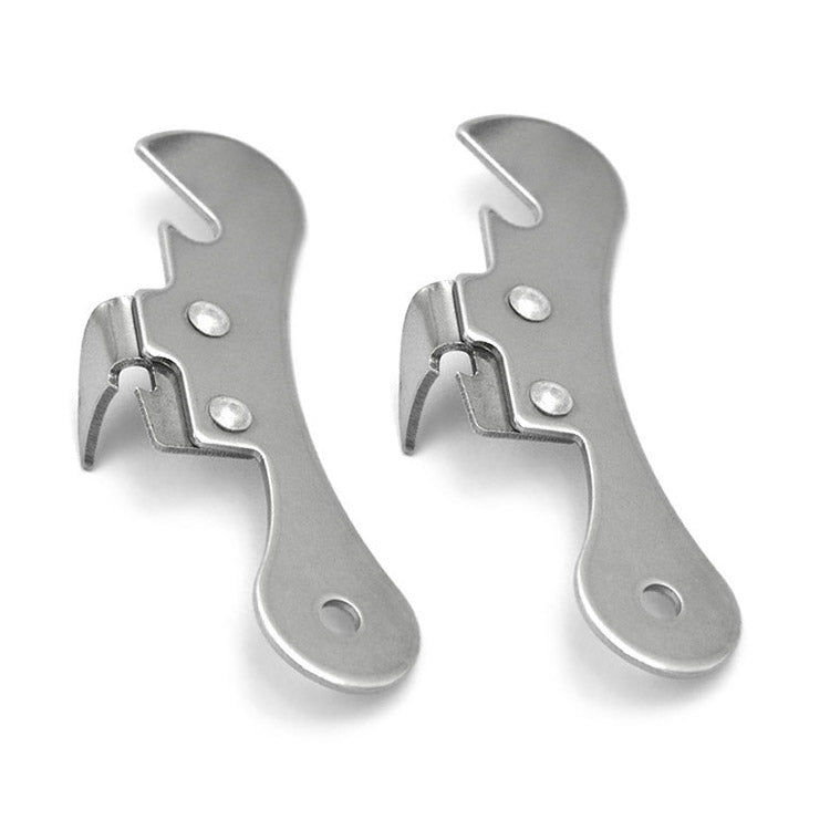 2 PCS Stainless Steel Bottle Opener Can Opener Multifunctional Kitchen Tool