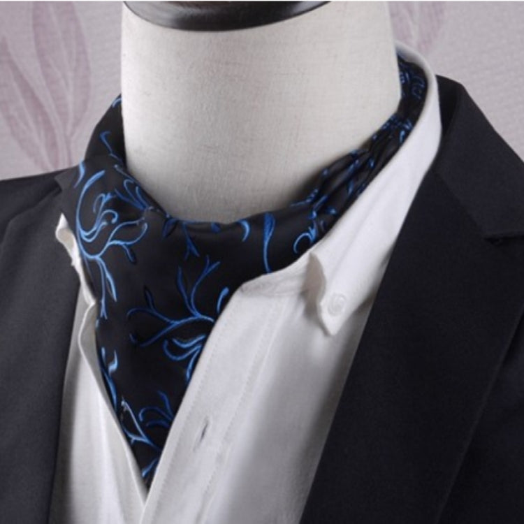 Gentleman's Style Polyester Jacquard Men's Trendy Scarf Fashion Dress Suit Shirt British Style Scarf
