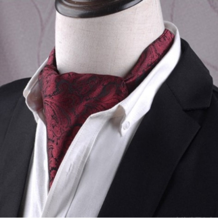 Gentleman's Style Polyester Jacquard Men's Trendy Scarf Fashion Dress Suit Shirt British Style Scarf