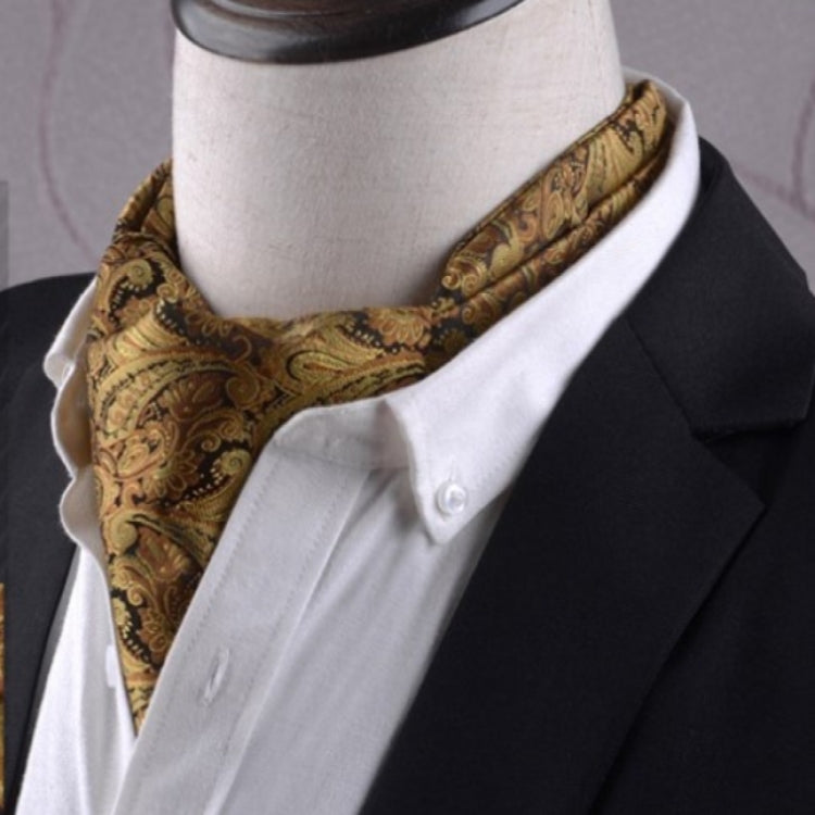 Gentleman's Style Polyester Jacquard Men's Trendy Scarf Fashion Dress Suit Shirt British Style Scarf
