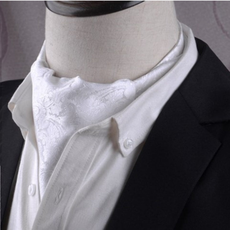 Gentleman's Style Polyester Jacquard Men's Trendy Scarf Fashion Dress Suit Shirt British Style Scarf