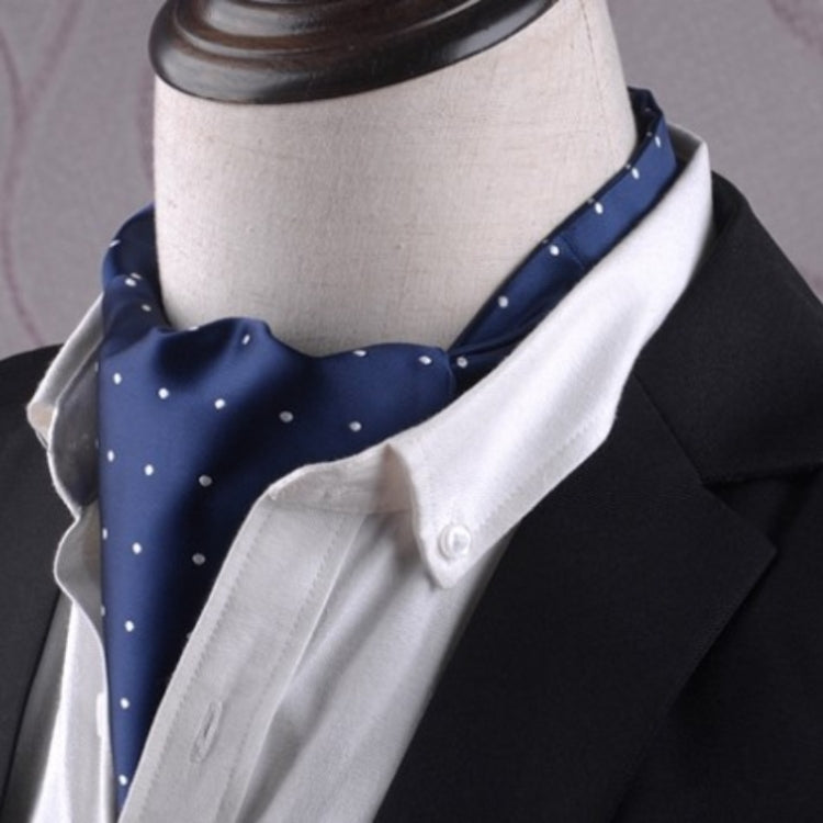 Gentleman's Style Polyester Jacquard Men's Trendy Scarf Fashion Dress Suit Shirt British Style Scarf