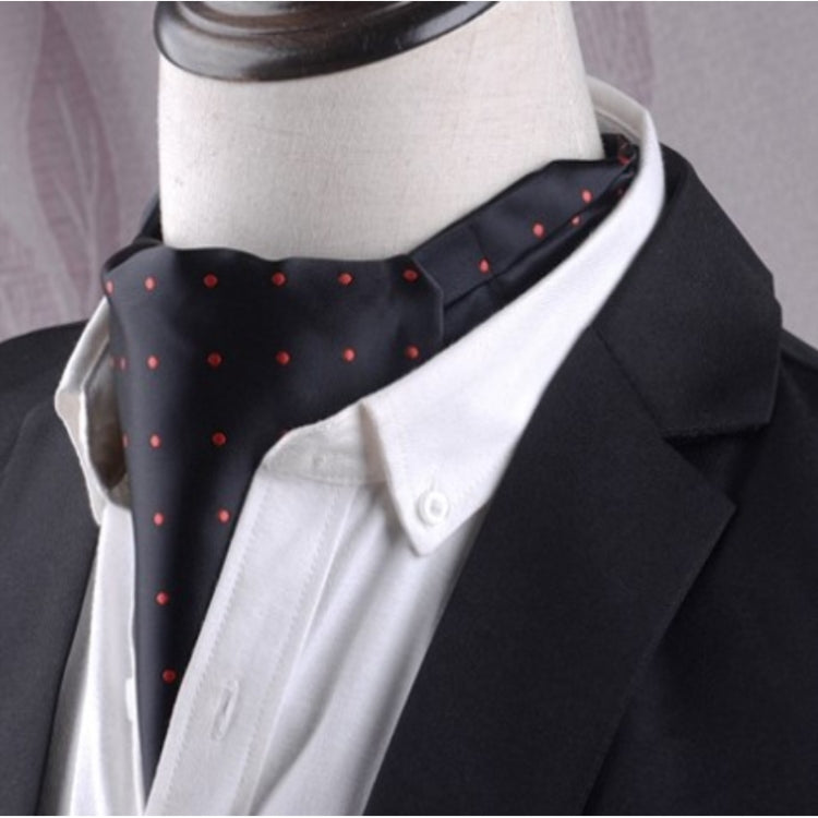 Gentleman's Style Polyester Jacquard Men's Trendy Scarf Fashion Dress Suit Shirt British Style Scarf