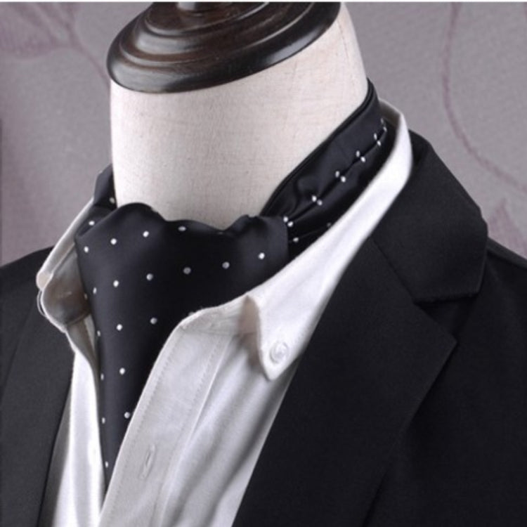 Gentleman's Style Polyester Jacquard Men's Trendy Scarf Fashion Dress Suit Shirt British Style Scarf