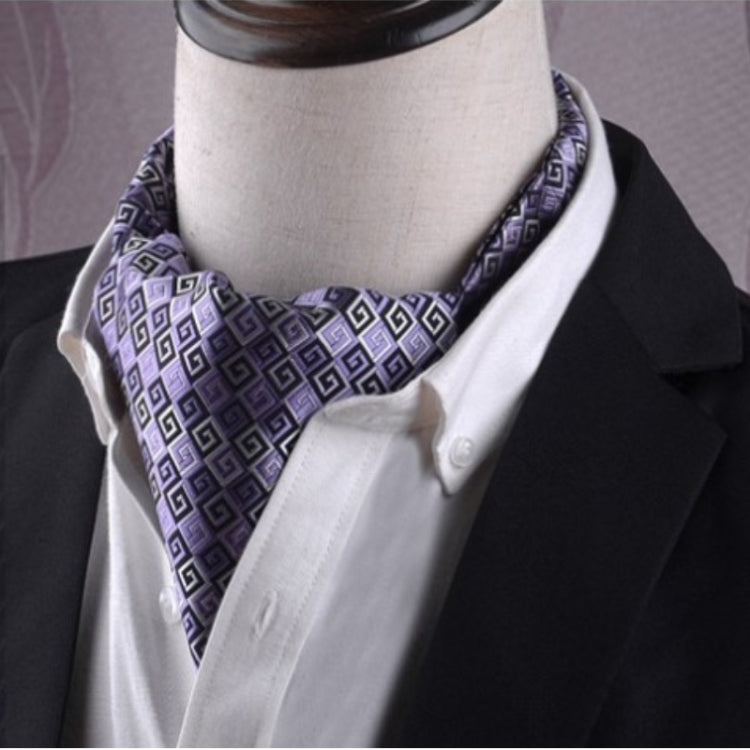 Gentleman's Style Polyester Jacquard Men's Trendy Scarf Fashion Dress Suit Shirt British Style Scarf