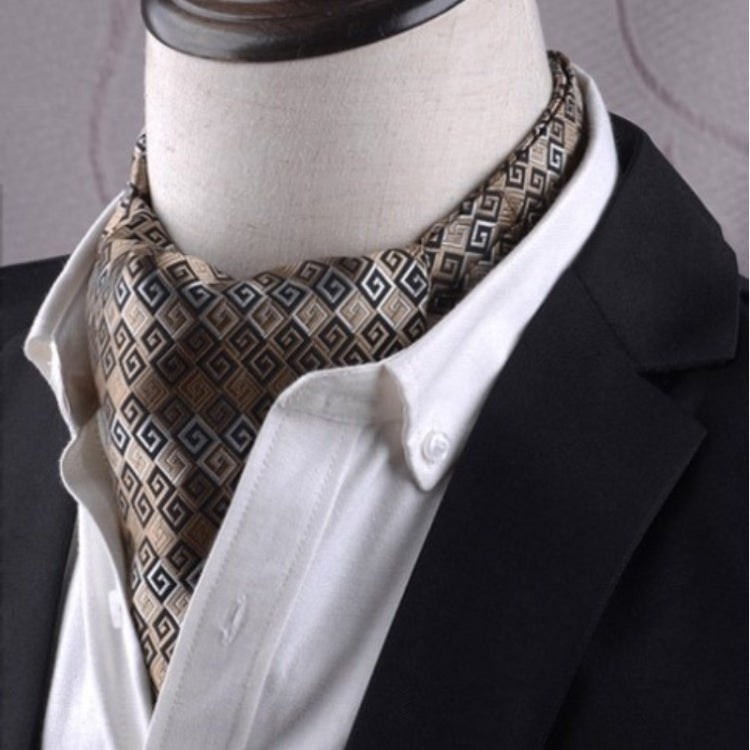 Gentleman's Style Polyester Jacquard Men's Trendy Scarf Fashion Dress Suit Shirt British Style Scarf