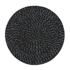 2 PCS PP Round Oval Woven Placemat — Diameter 36cm