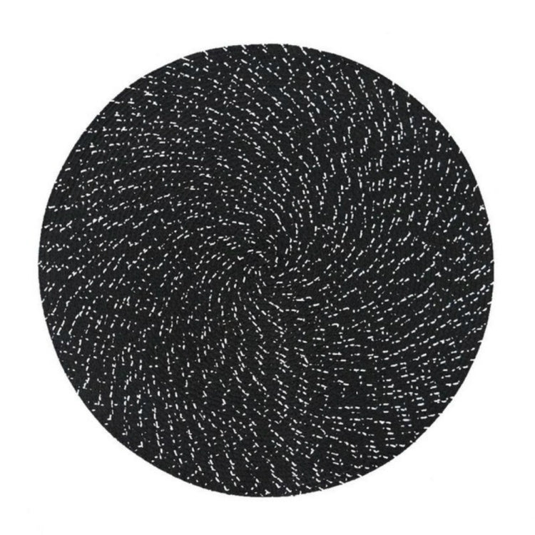 2 PCS PP Round Oval Woven Placemat — Diameter 36cm