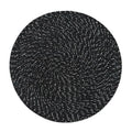 2 PCS PP Round Oval Woven Placemat