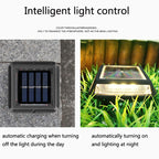 Waterproof 12 LED Solar Lawn Lamp Garden Yard Fence Path Street Night Light