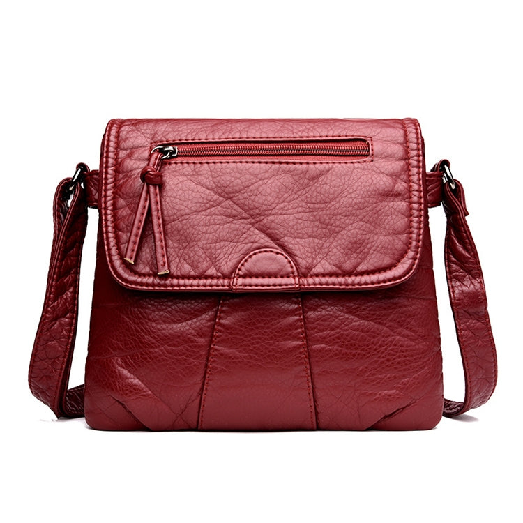 Women Messenger Bags Soft Washed PU Leather Bag Fashion Female Purses and Handbag — view 12