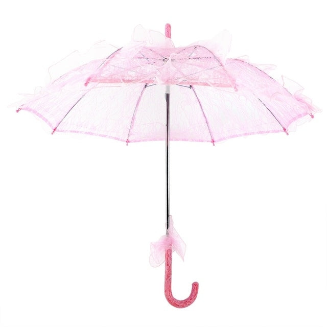 Wedding Parties Bridal Lace Cotton Umbrella Dancing Photography Prop Umbrella