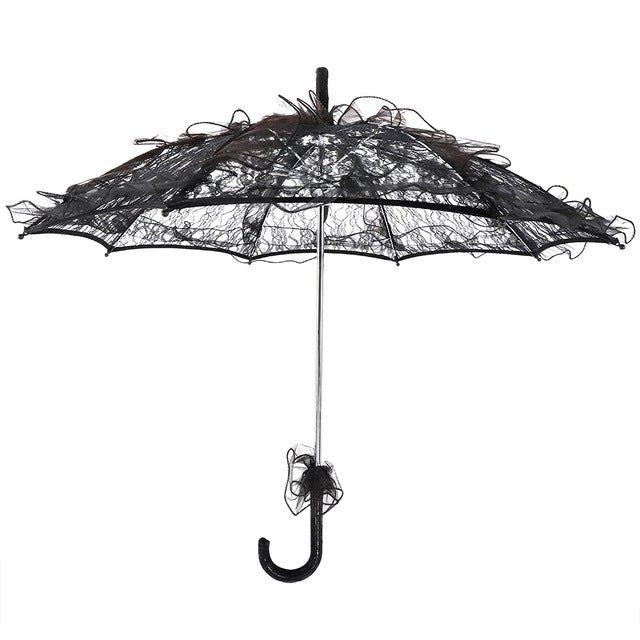 Wedding Parties Bridal Lace Cotton Umbrella Dancing Photography Prop Umbrella — view 11