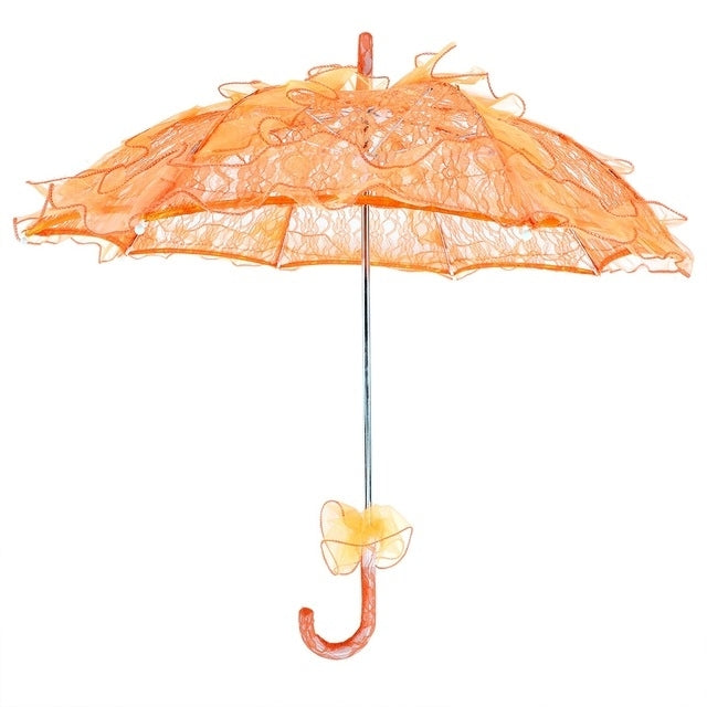 Wedding Parties Bridal Lace Cotton Umbrella Dancing Photography Prop Umbrella — view 14