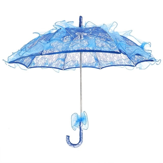 Wedding Parties Bridal Lace Cotton Umbrella Dancing Photography Prop Umbrella — view 15
