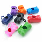 Dog Poop Dispenser Dog Poop Bag Bone Dispenser Case Pet Waste Bags — Green