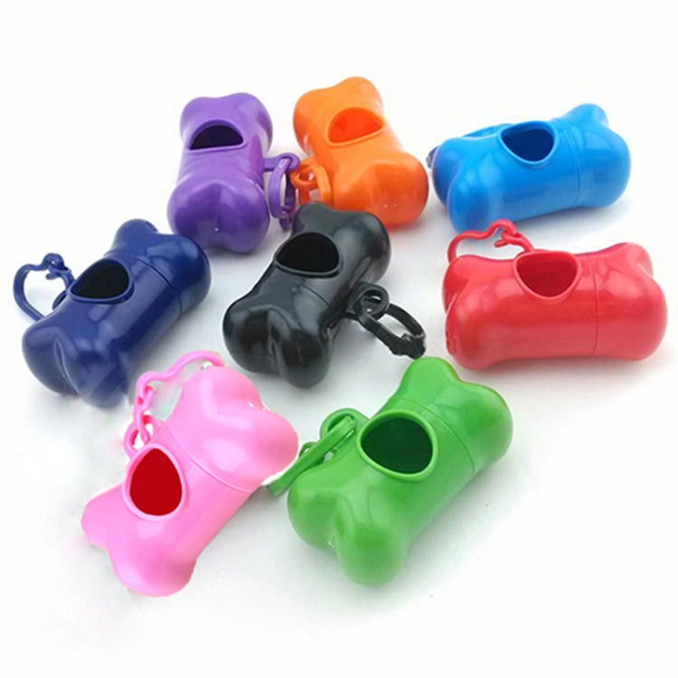 Dog Poop Dispenser Dog Poop Bag Bone Dispenser Case Pet Waste Bags — Green