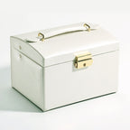 Simple Portable Jewelry Box Earrings Ring Storage Consolidation Box with Drawers, Size : 17.5 x 14 x 13cm