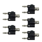 5pcs BNC Female To Dual Banana Plug Adapter Binding Male Connector