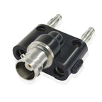 5pcs BNC Female To Dual Banana Plug Adapter Binding Male Connector