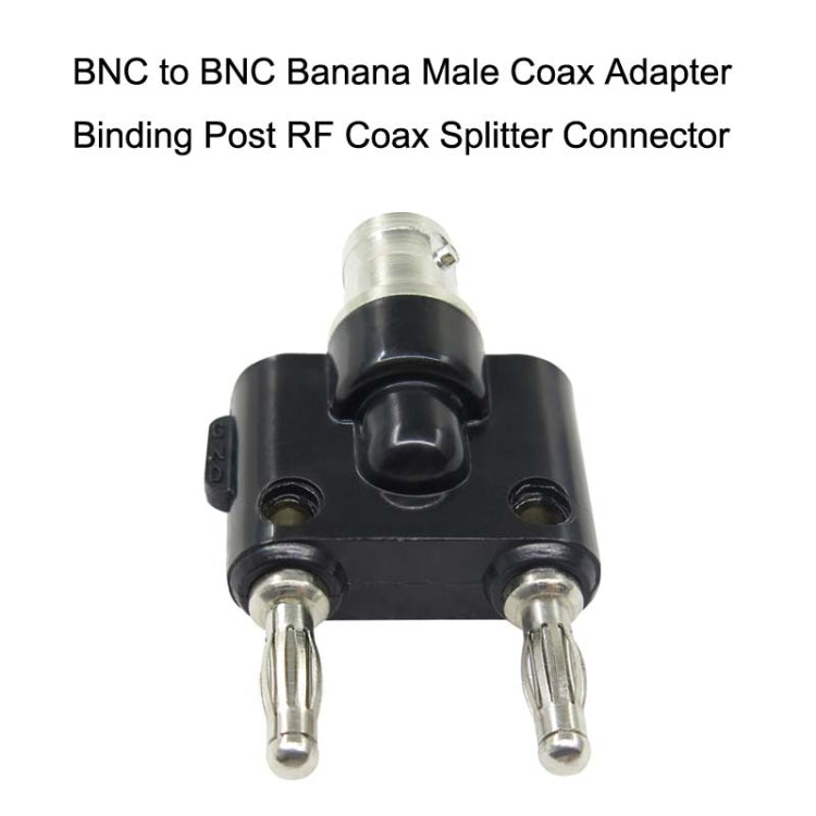 5pcs BNC Female To Dual Banana Plug Adapter Binding Male Connector